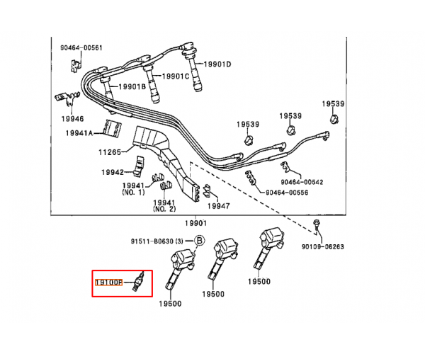 Іридієва свічка запалювання Toyota SK20R11 90919-01210 Іридієва свічка запалювання Toyota SK20R11 90919-01210