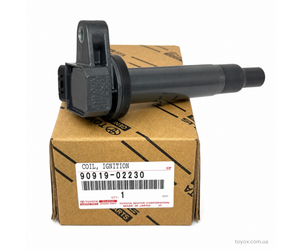 Оригінальна котушка запалювання Toyota / Lexus 90919-02230 на білому фоні - toyox.com.ua