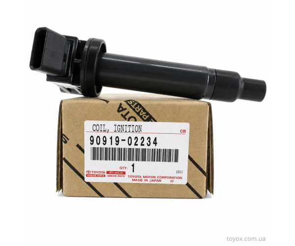 Оригінальна котушка запалювання Toyota / Lexus 90919-02234 на білому фоні - toyox.com.ua
