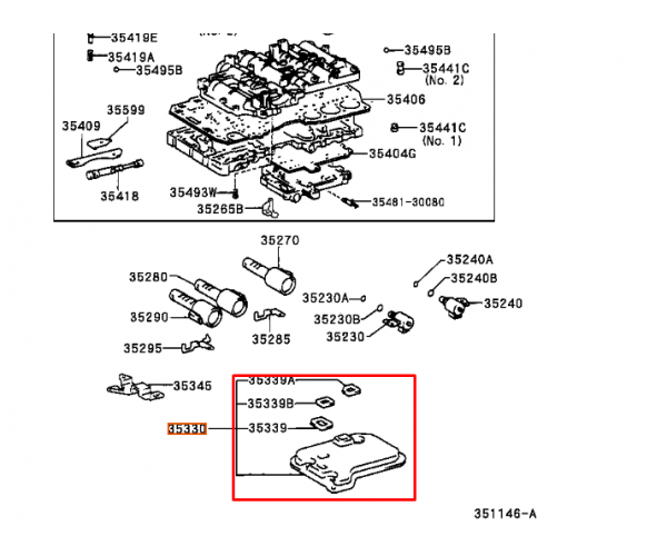 Фільтр оливи АКПП Toyota 35330-30070 для Lexus IS, GS, LS, SC, коробка A650E — купуйте за вигідною ціною в Києві, Україні - toyox.com.ua Фільтр оливи АКПП Toyota 35330-30070 для Lexus IS, GS, LS, SC, коробка A650E — купуйте за вигідною ціною в Києві, Україні - toyox.com.ua