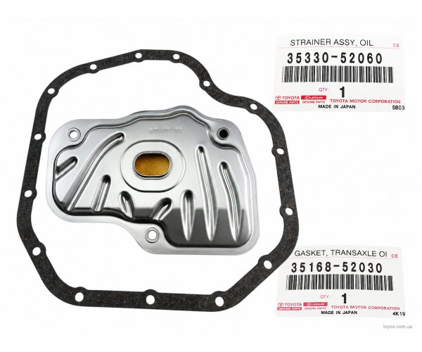 Фільтр коробки варіатор CVT Toyota 35330-52060 для Toyota Yaris, Yaris Hybrid, Vios, Verso-S, коробка K411 — купуйте за вигідною ціною в Києві, Україні - toyox.com.ua Фільтр коробки варіатор CVT Toyota 35330-52060 для Toyota Yaris, Yaris Hybrid, Vios, Verso-S, коробка K411 — купуйте за вигідною ціною в Києві, Україні - toyox.com.ua