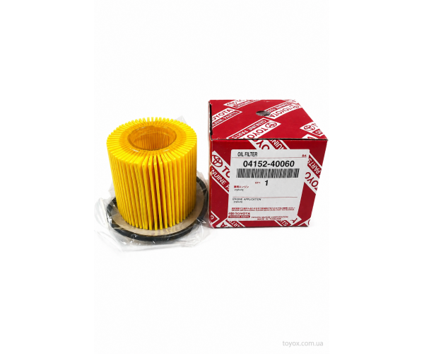 Фільтр масляний двигуна Toyota 04152-40060 картридж для Toyota Yaris, Corolla, Auris, iQ, Verso-S — купуйте за вигідною ціною в Києві, Україні - toyox.com.ua