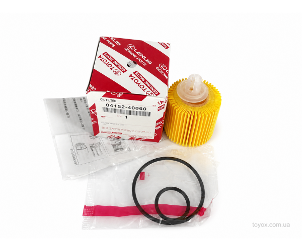 Фільтр масляний двигуна Toyota 04152-40060 картридж для Toyota Yaris, Corolla, Auris, iQ, Verso-S — купуйте за вигідною ціною в Києві, Україні - toyox.com.ua
