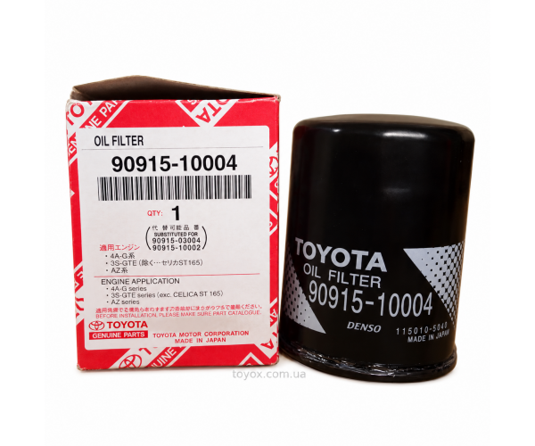 Оригінальний масляний фільтр двигуна Toyota Lexus 90915-10004 Оригінальний масляний фільтр двигуна Toyota Lexus 90915-10004