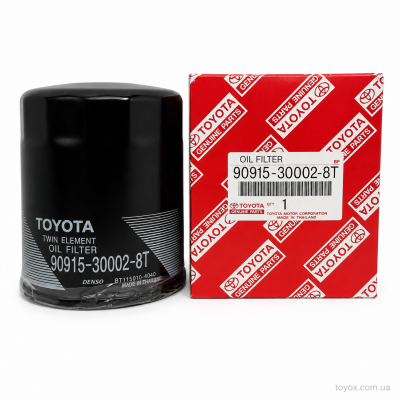 Оригінальний масляний фільтр Toyota 90915-30002-8T Масляний фільтр Toyota 90915-30002-8T — загальний вигляд