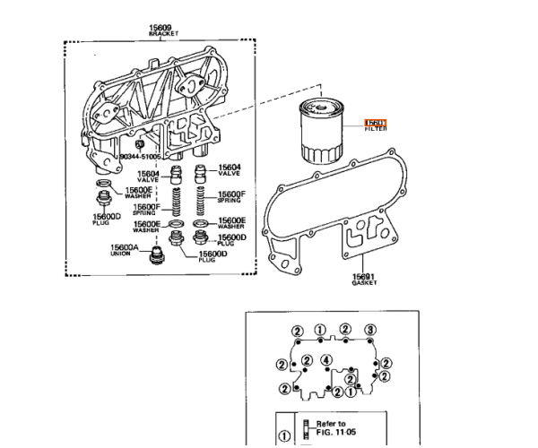 Фільтр масляний двигуна Toyota 90915-30002-8T Фільтр масляний двигуна Toyota 90915-30002-8T
