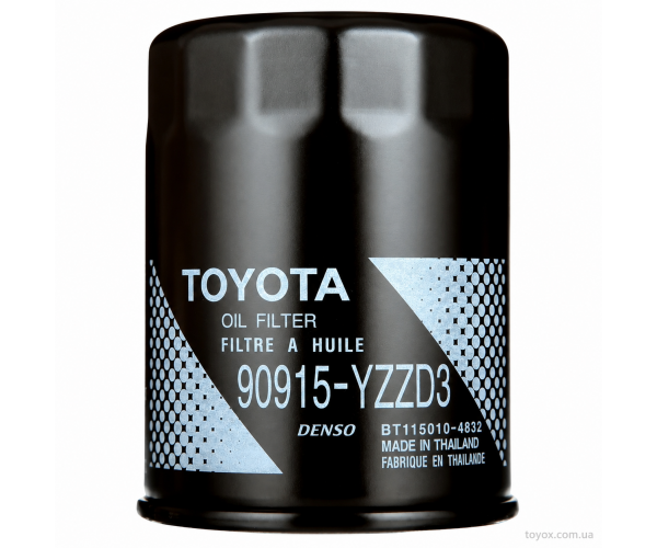 Фільтр масляний двигуна Toyota / Lexus 90915-YZZD3 для Lexus LS/GS/SC, Toyota Land Cruiser, Hilux, Tacoma — купуйте за вигідною ціною в Києві, Україні - toyox.com.ua
