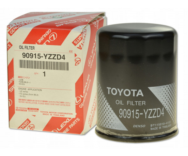 Масляний фільтр двигуна Toyota 90915-YZZD4 / 90915-20004 / 90915-YZZJ4 для Land Cruiser, Prado 120, FJ Cruiser, 4Runner, Tundra, Sequoia, GX470, LX470 — купуйте за вигідною ціною в Києві, Україні - toyox.com.ua