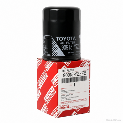 Оригінальний масляний фільтр Toyota 90915-YZZE2 Масляний фільтр двигуна Toyota 90915-YZZE2 — загальний вигляд оригінальної деталі