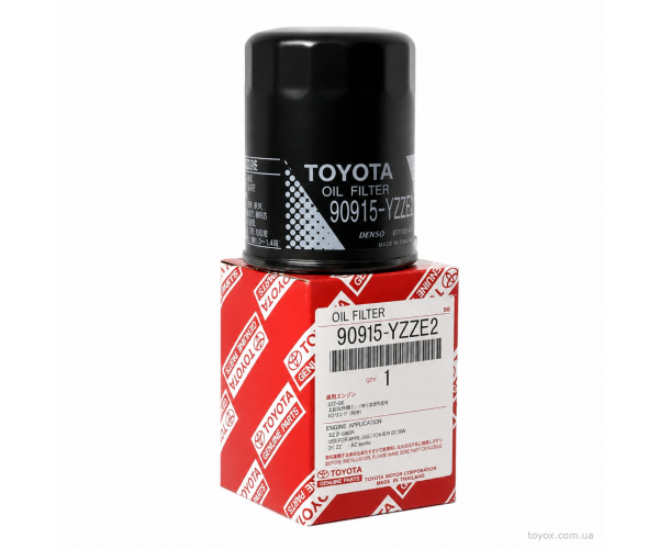 Масляний фільтр двигуна Toyota 90915-YZZE2 — загальний вигляд оригінальної деталі