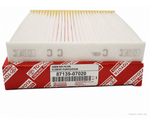 Фільтр салону Toyota / Lexus 87139-07020 — купити за вигідною ціною в Києві, Україні - toyox.com.ua