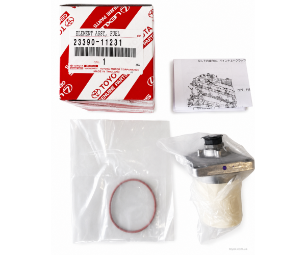 Фільтр паливний Toyota 23390-11231 для Toyota Hilux, Fortuner, Hiace, Land Cruiser Prado — купуйте за вигідною ціною в Києві, Україні - toyox.com.ua