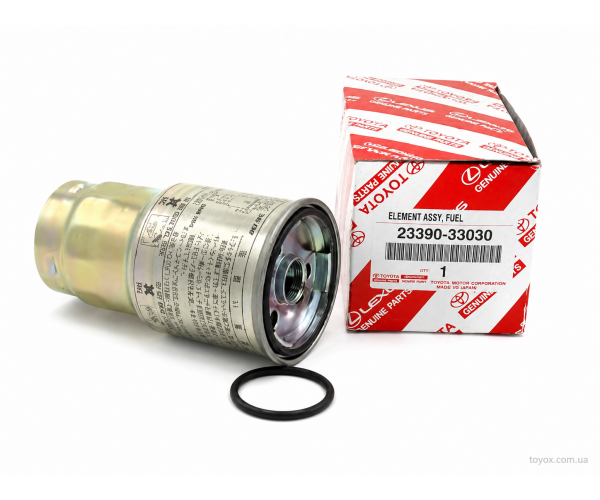 Фільтр паливний дизельний Toyota 23390-33030 у підкапотну колбу для Toyota RAV4, Corolla, Avensis, Yaris — купуйте за вигідною ціною в Києві, Україні - toyox.com.ua