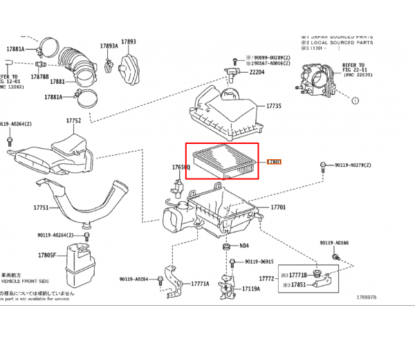 Фільтр повітряний двигуна Toyota Camry, Highlander, Lexus RX / NX / ES 17801-0P051 — купуйте за вигідною ціною в Києві, Україні - toyox.com.ua Фільтр повітряний двигуна Toyota Camry, Highlander, Lexus RX / NX / ES 17801-0P051 — купуйте за вигідною ціною в Києві, Україні - toyox.com.ua