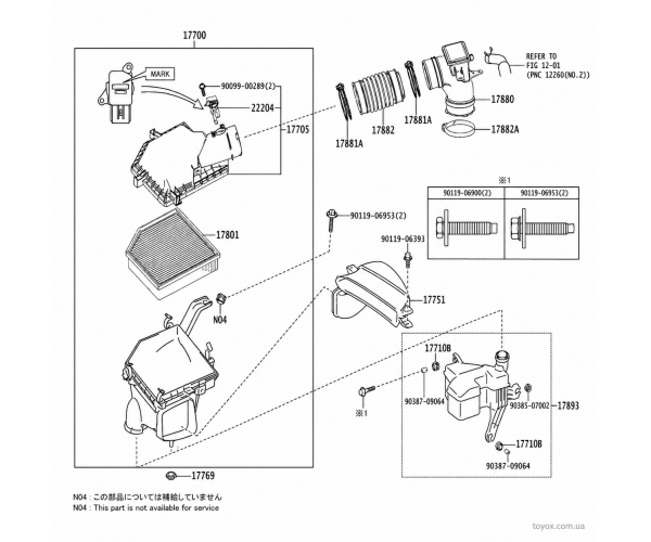 Повітряний фільтр Toyota / Lexus 17801-31170