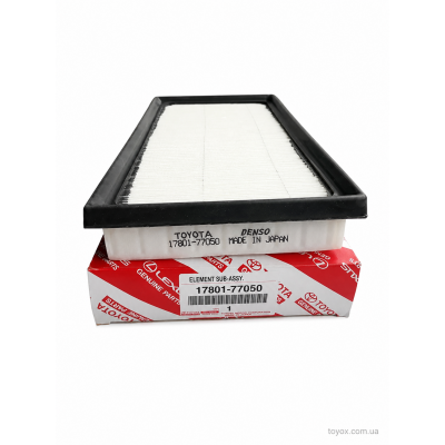 Фільтр повітряний двигуна Toyota / Lexus 17801-77050 для Corolla, Camry, RAV4, Highlander, Lexus ES, NX, UX Фільтр повітряний двигуна Toyota / Lexus 17801-77050 для Corolla, Camry, RAV4, Highlander, Lexus ES, NX, UX