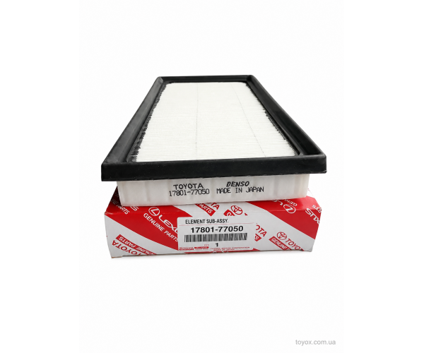 Фільтр повітряний двигуна Toyota / Lexus 17801-77050 для Corolla, Camry, RAV4, Highlander, Lexus ES, NX, UX — купити за вигідною ціною в Києві, Україні - toyox.com.ua