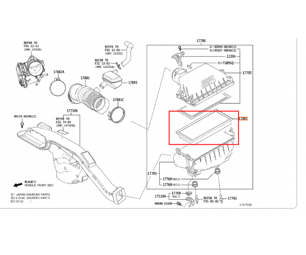 Фільтр повітряний двигуна Toyota / Lexus 17801-77050 для Corolla, Camry, RAV4, Highlander, Lexus ES, NX, UX — купити за вигідною ціною в Києві, Україні - toyox.com.ua Фільтр повітряний двигуна Toyota / Lexus 17801-77050 для Corolla, Camry, RAV4, Highlander, Lexus ES, NX, UX — купити за вигідною ціною в Києві, Україні - toyox.com.ua