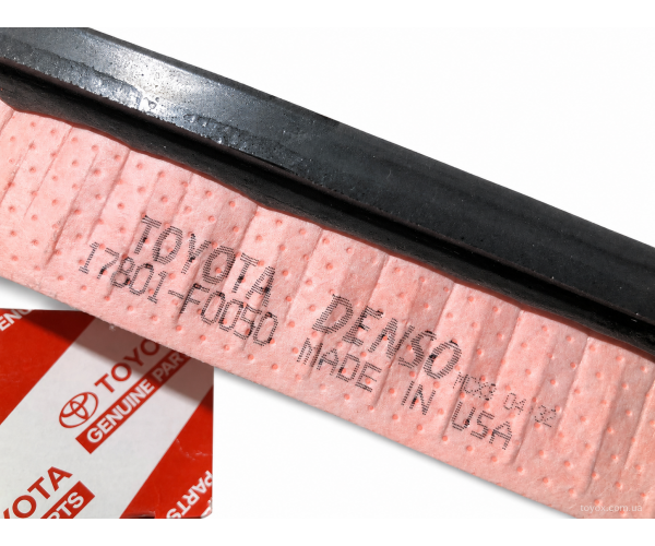 Фільтр повітряний двигуна Toyota 17801-F0050 для Toyota RAV4, Camry, Corolla, Yaris, Highlander — купуйте за вигідною ціною в Києві, Україні - toyox.com.ua