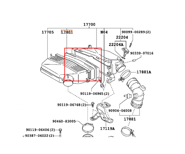 Фільтр повітряний двигуна Toyota Estima, Previa, Tarago, RAV4, Alphard 17801-YZZ07 — купуйте за вигідною ціною в Києві, Україні - toyox.com.ua Фільтр повітряний двигуна Toyota Estima, Previa, Tarago, RAV4, Alphard 17801-YZZ07 — купуйте за вигідною ціною в Києві, Україні - toyox.com.ua