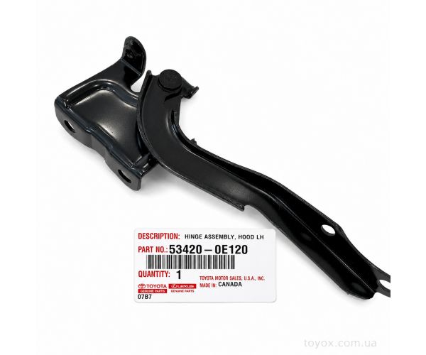 Петля капота ліва Toyota Highlander / Kluger 53420-0E120 Петля капота ліва Toyota Highlander / Kluger 53420-0E120
