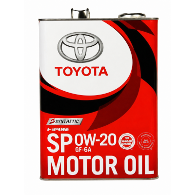 Моторна олива Toyota Motor Oil 0W-20 SP / GF-6A 4 л 08880-13205 Моторна олива Toyota Motor Oil 0W-20 SP / GF-6A 4 л 08880-13205