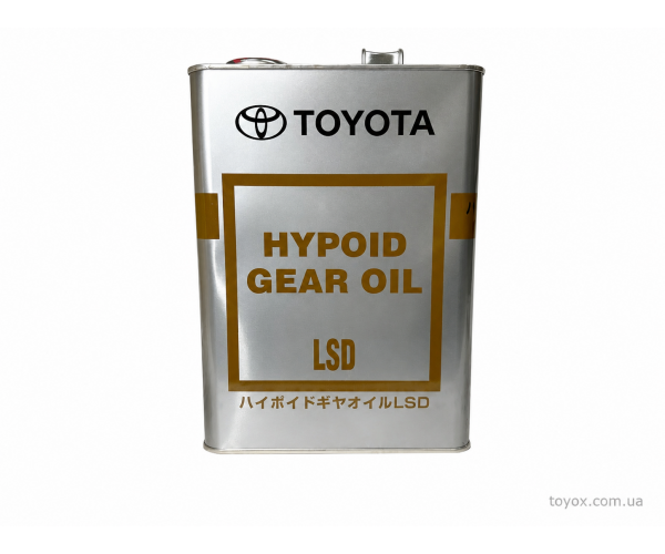Олива трансмісійна Toyota Hypoid LSD Gear Oil 85W-90 GL-5 4л 08885-03605 для диференціала — купуйте за вигідною ціною в Києві, Україні - toyox.com.ua Олива трансмісійна Toyota Hypoid LSD Gear Oil 85W-90 GL-5 4л 08885-03605 для диференціала — купуйте за вигідною ціною в Києві, Україні - toyox.com.ua