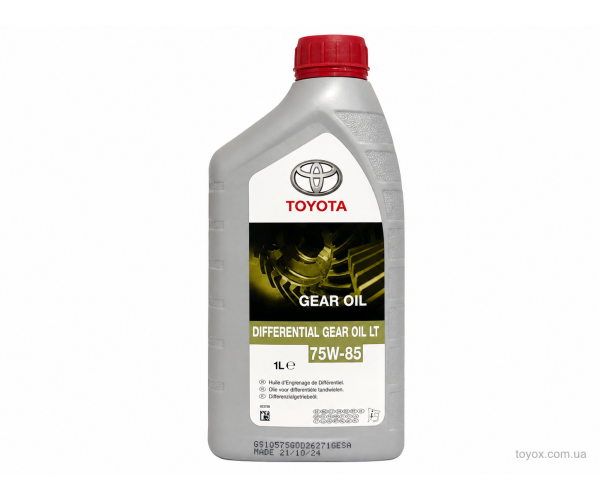 Олива трансмісійна Toyota Differential Gear Oil LT 75W-85 GL-5 1л 08885-81060 для диференціала — купуйте за вигідною ціною в Києві, Україні - toyox.com.ua Олива трансмісійна Toyota Differential Gear Oil LT 75W-85 GL-5 1л 08885-81060 для диференціала — купуйте за вигідною ціною в Києві, Україні - toyox.com.ua