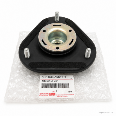 Оригінальна верхня опора передньої стійки Toyota 48609-0F021 Опора переднього амортизатора Toyota Avensis / Verso 48609-0F021 — загальний вигляд