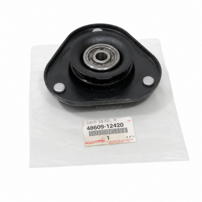Оригінальна верхня опора стійки Toyota Corolla 48609-12420 з підшипником Опора переднього амортизатора Toyota Corolla 48609-12420 — загальний вигляд