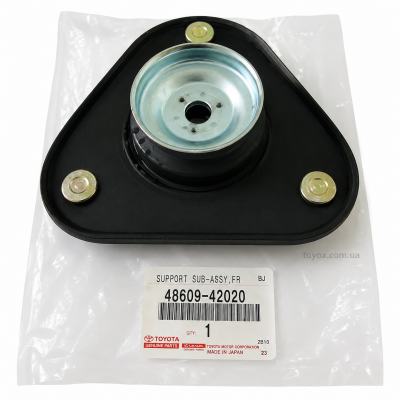 Оригінальна верхня опора стійки Toyota RAV4 48609-42020 без підшипника Опора переднього амортизатора Toyota RAV4 48609-42020 — загальний вигляд