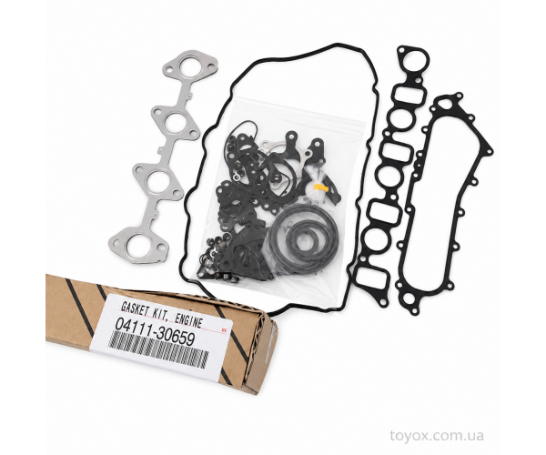 Оригінальний комплект прокладок двигуна Toyota Prado 1KD-FTV 04111-30659 без прокладки ГБЦ