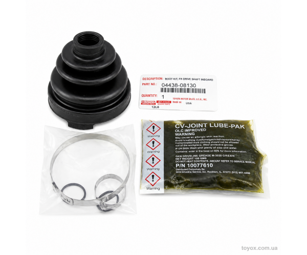 Комплект пильовика внутрішнього ШРУСа Toyota Lexus 04438-08130 — загальний вигляд
