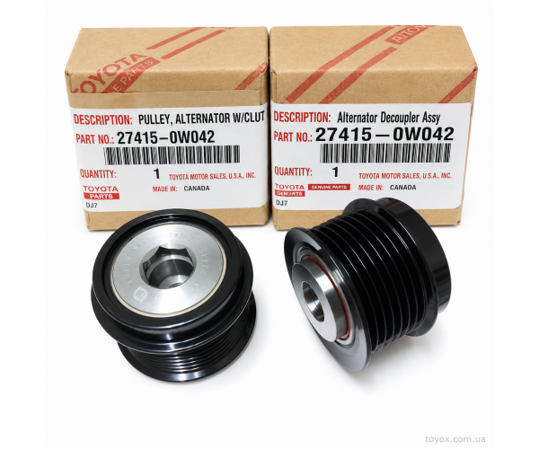 Обгінна муфта генератора Toyota / Lexus 27415-0W042 Обгінна муфта генератора Toyota / Lexus 27415-0W042