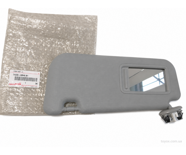 Козирок сонцезахисний лівий Toyota 74320-02640-B1 для Toyota Auris / Auris Hybrid, колір LT.GRAY — купуйте за вигідною ціною в Києві, Україні - toyox.com.ua Козирок сонцезахисний лівий Toyota 74320-02640-B1 для Toyota Auris / Auris Hybrid, колір LT.GRAY — купуйте за вигідною ціною в Києві, Україні - toyox.com.ua
