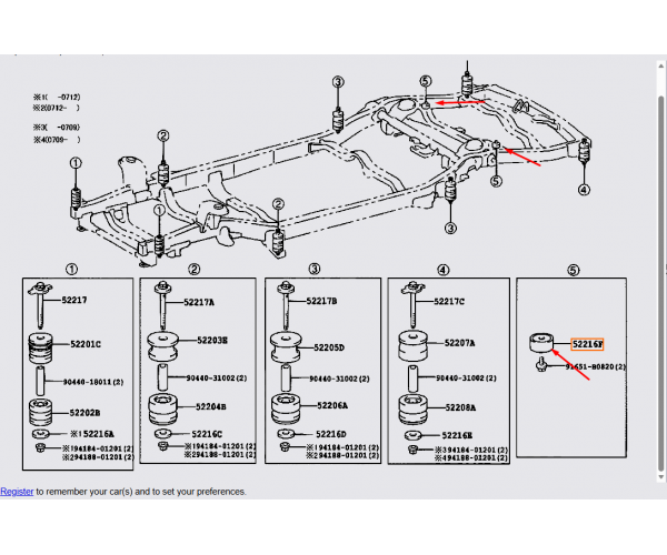 Подушка кузова рами Toyota 52216-60010 для Prado 120, GX470, 4Runner, Land Cruiser 90 — купуйте за вигідною ціною в Києві, Україні - toyox.com.ua Подушка кузова рами Toyota 52216-60010 для Prado 120, GX470, 4Runner, Land Cruiser 90 — купуйте за вигідною ціною в Києві, Україні - toyox.com.ua