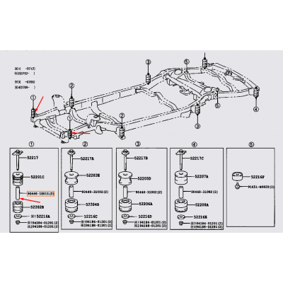 Втулка подушки рами кузова Toyota 90440-18011 для Prado 120/150, GX470, GX460, 4Runner, FJ Cruiser — купуйте за вигідною ціною в Києві, Україні - toyox.com.ua Втулка подушки рами кузова Toyota 90440-18011 для Prado 120/150, GX470, GX460, 4Runner, FJ Cruiser — купуйте за вигідною ціною в Києві, Україні - toyox.com.ua