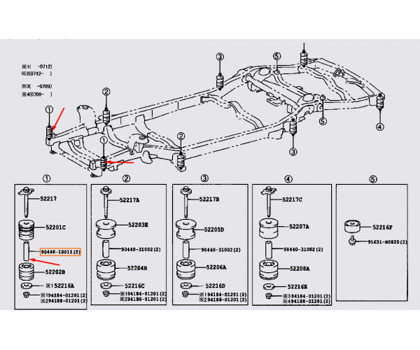 Втулка подушки рами кузова Toyota 90440-18011 для Prado 120/150, GX470, GX460, 4Runner, FJ Cruiser — купуйте за вигідною ціною в Києві, Україні - toyox.com.ua Втулка подушки рами кузова Toyota 90440-18011 для Prado 120/150, GX470, GX460, 4Runner, FJ Cruiser — купуйте за вигідною ціною в Києві, Україні - toyox.com.ua