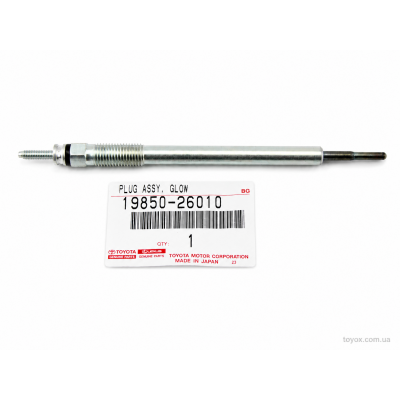 Свічка розжарювання Toyota 19850-26010 для Toyota Corolla, Auris, Avensis, RAV4, Land Cruiser, Lexus LX450d Свічка розжарювання Toyota 19850-26010 для Toyota Corolla, Auris, Avensis, RAV4, Land Cruiser, Lexus LX450d