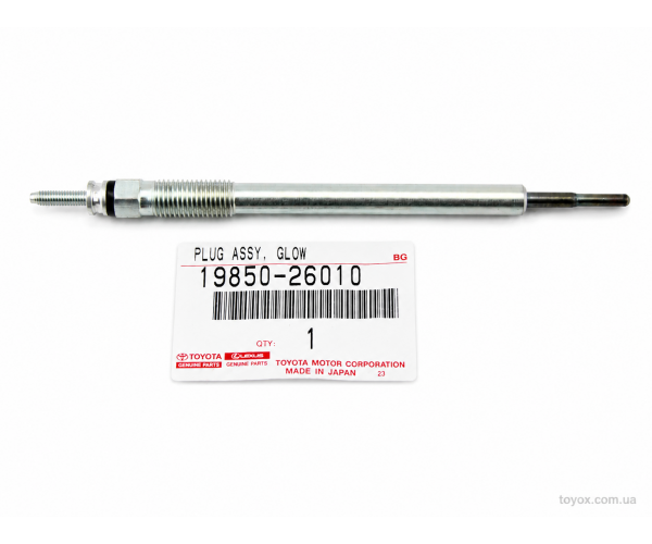 Свічка розжарювання Toyota 19850-26010 для Toyota Corolla, Auris, Avensis, RAV4, Land Cruiser, Lexus LX450d — купуйте за вигідною ціною в Києві, Україні - toyox.com.ua