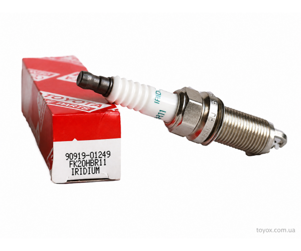 Свічка запалювання іридієва Toyota 90919-01249 FK20HBR11 для Lexus IS, GS, RC, LS, Toyota Mark X, Crown — купуйте за вигідною ціною в Києві, Україні - toyox.com.ua