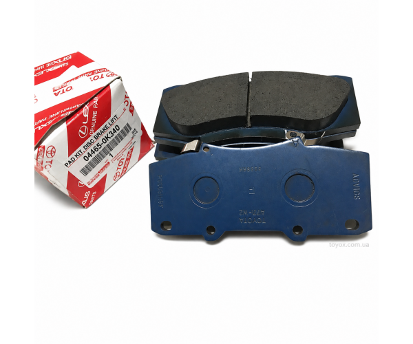 Передні гальмівні колодки Toyota Hilux 04465-0K340 Передні гальмівні колодки Toyota Hilux 04465-0K340