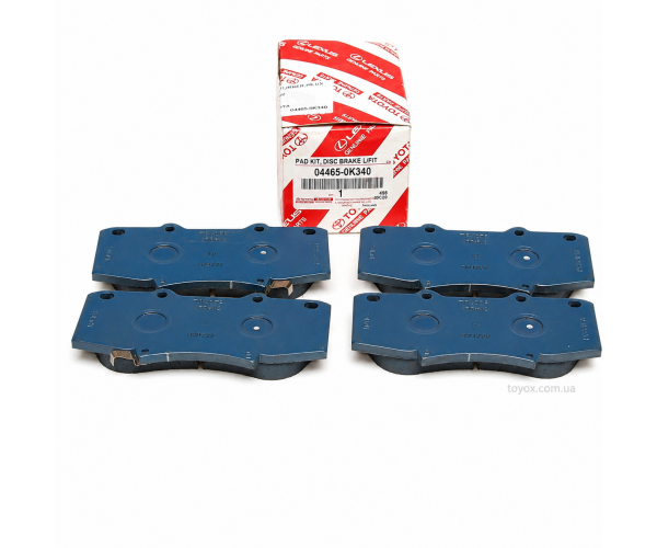 Передні гальмівні колодки Toyota Hilux 04465-0K340 Передні гальмівні колодки Toyota Hilux 04465-0K340