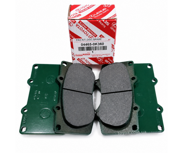 Передні гальмівні колодки Toyota Hilux Revo 04465-0K360 Передні гальмівні колодки Toyota Hilux Revo 04465-0K360