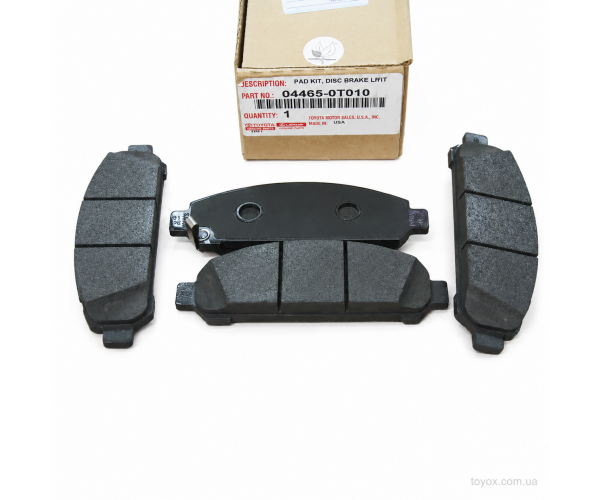 Передні гальмівні колодки Toyota Venza 04465-0T010 Передні гальмівні колодки Toyota Venza 04465-0T010