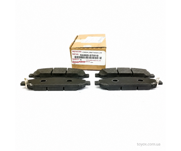Передні гальмівні колодки Toyota Venza 04465-0T010 Передні гальмівні колодки Toyota Venza 04465-0T010