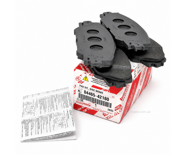 Комплект передніх гальмівних колодок Toyota 04465-42180 ADVICS — загальний вигляд