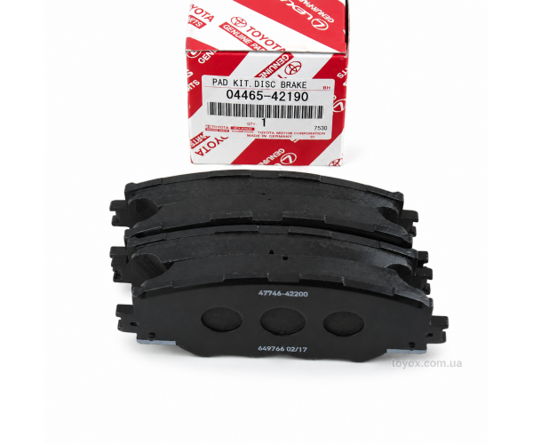 Передні гальмівні колодки Toyota RAV4 04465-42190 Передні гальмівні колодки Toyota RAV4 04465-42190