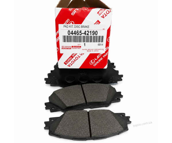 Передні гальмівні колодки Toyota RAV4 04465-42190 Передні гальмівні колодки Toyota RAV4 04465-42190