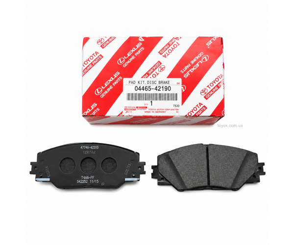 Передні гальмівні колодки Toyota RAV4 04465-42190 Передні гальмівні колодки Toyota RAV4 04465-42190